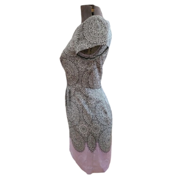 The Limited Dress Black Lilac Sheath Mini Square Neck Cap Sleeves NWT Sz 8 - Picture 2 of 10